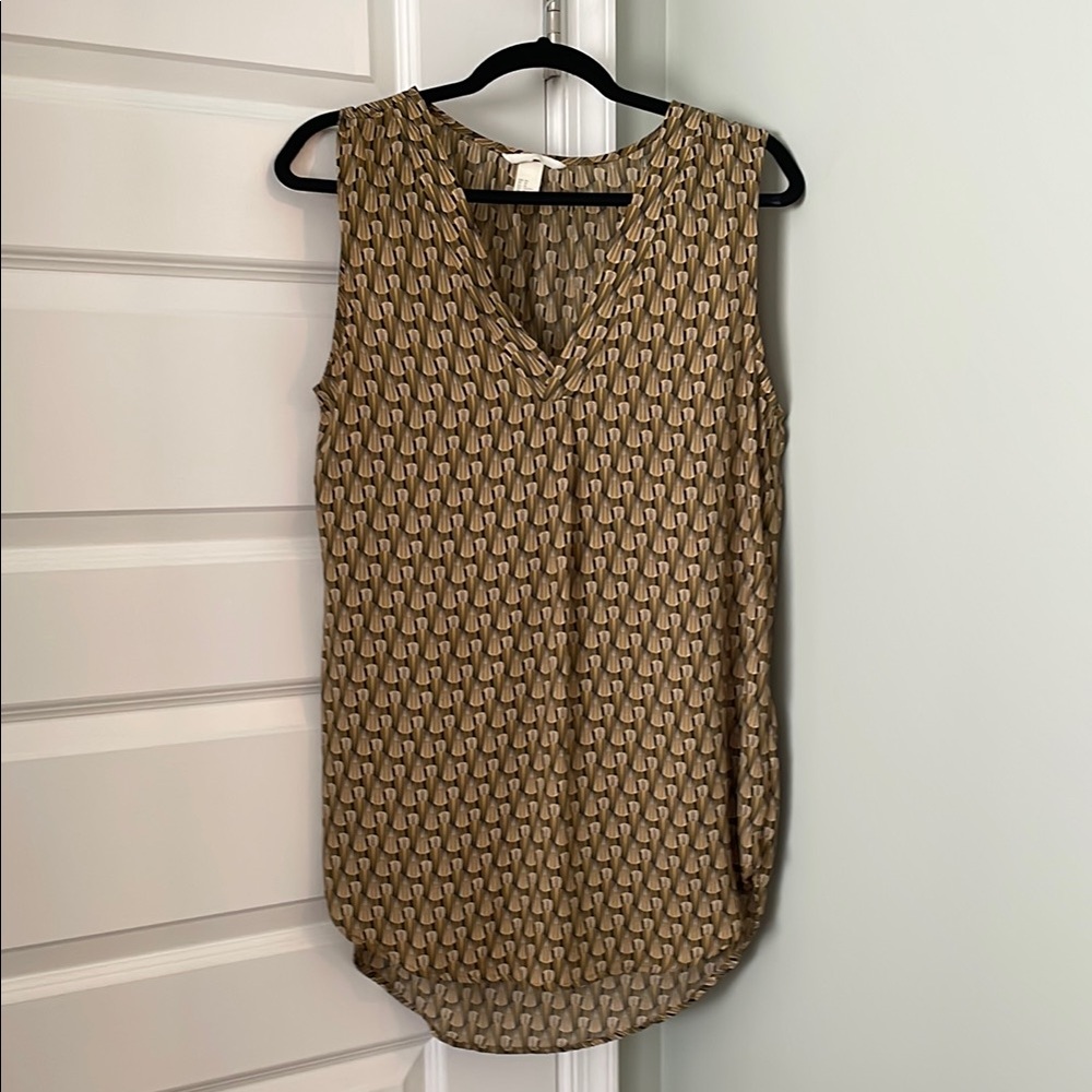 Stylish Brown Sleeveless Top